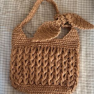 a new day Woven Brown Shoulder Bag